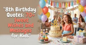 8th Birthday Quotes 70+ Sweet Wishes and Messages for Kids