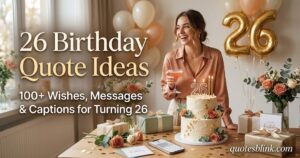 26 Birthday Quote Ideas 100+ Wishes, Messages & Captions for Turning 26